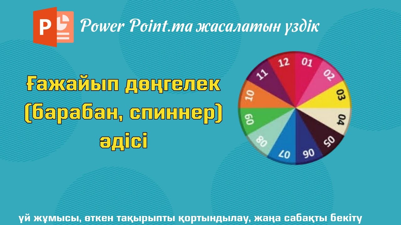 Power Point бағдарламасында жасалған интерактивті ойын үлгісі