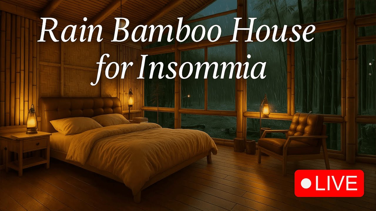 Rain Sounds For Sleeping  99% Instantly Fall Asleep With Rain And Thunder Sound At Night, Relaxation