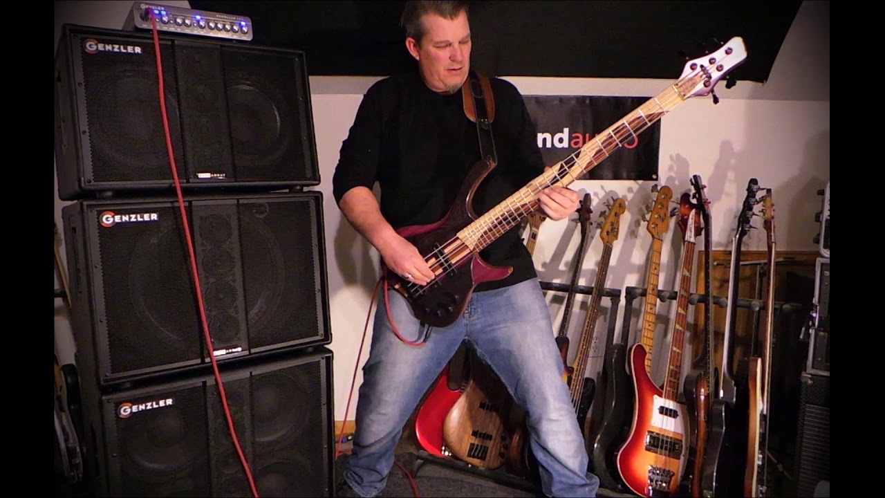 DEMO - Genzler Bass Array series cabs & MG800 head - Andy Irvine