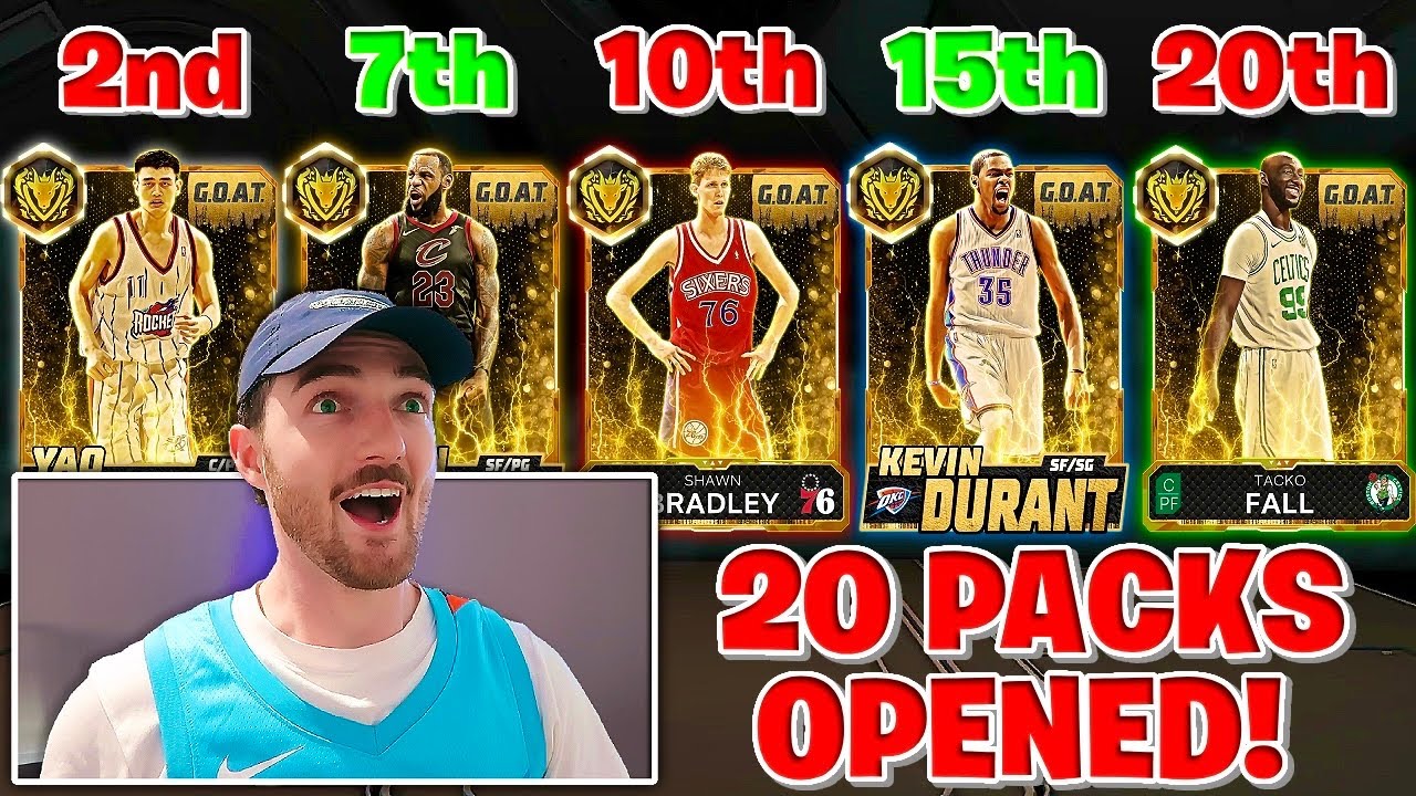 Я открыл 20 гарантированных наборов G.O.A.T. в NBA 2K26 MyTeam!