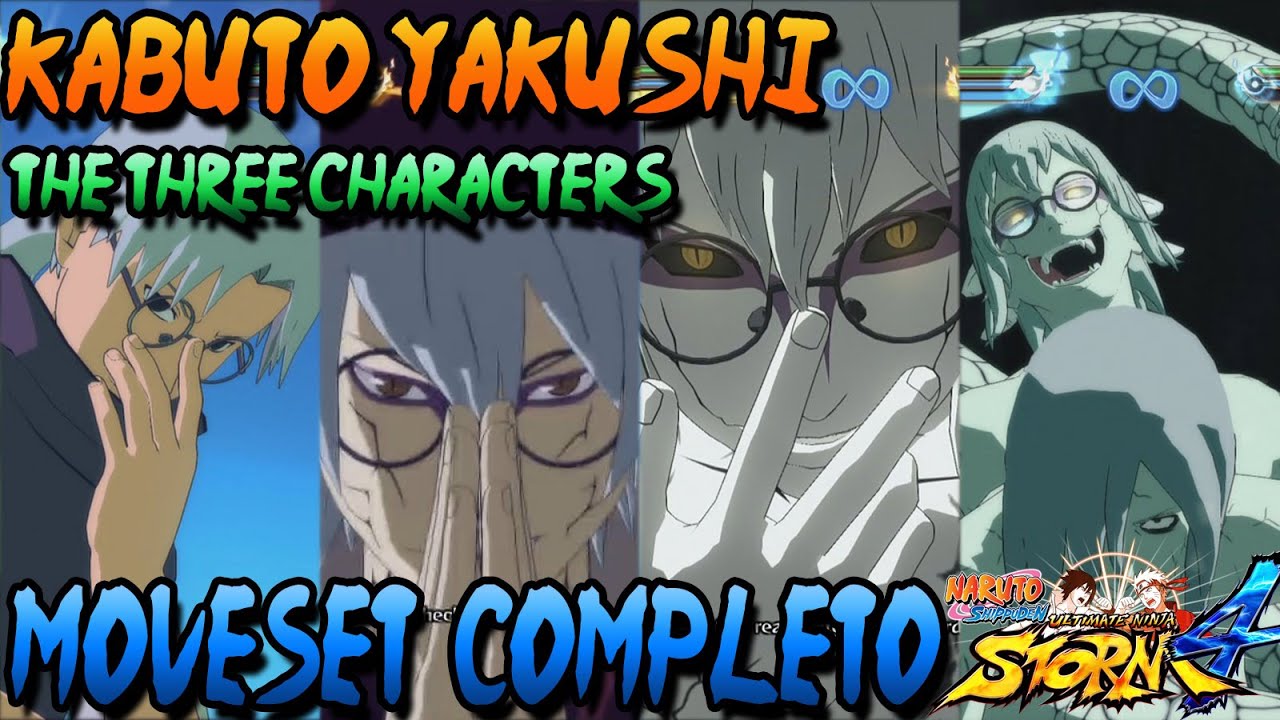 Naruto Storm 4: Kabuto Yakushi + Snake Cloak + Sage Mode Moveset Completo
