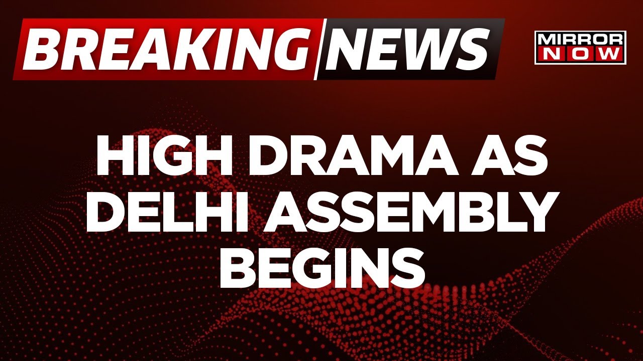 Breaking News | High Drama As Delhi Assembly Begins | BJP MLA's Bizarre Pollution Protest | Latest