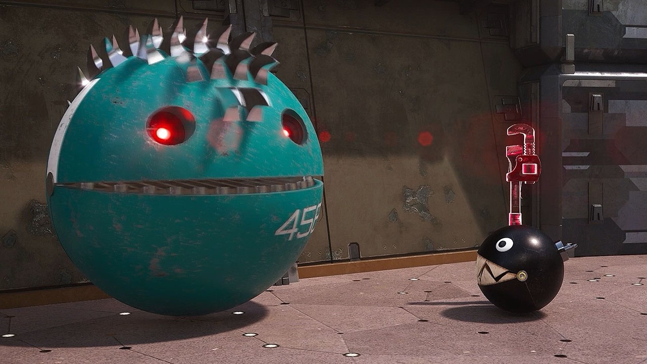 Pacman & Chain Chomp Storm the Lava Station Against Lava Robot Forces