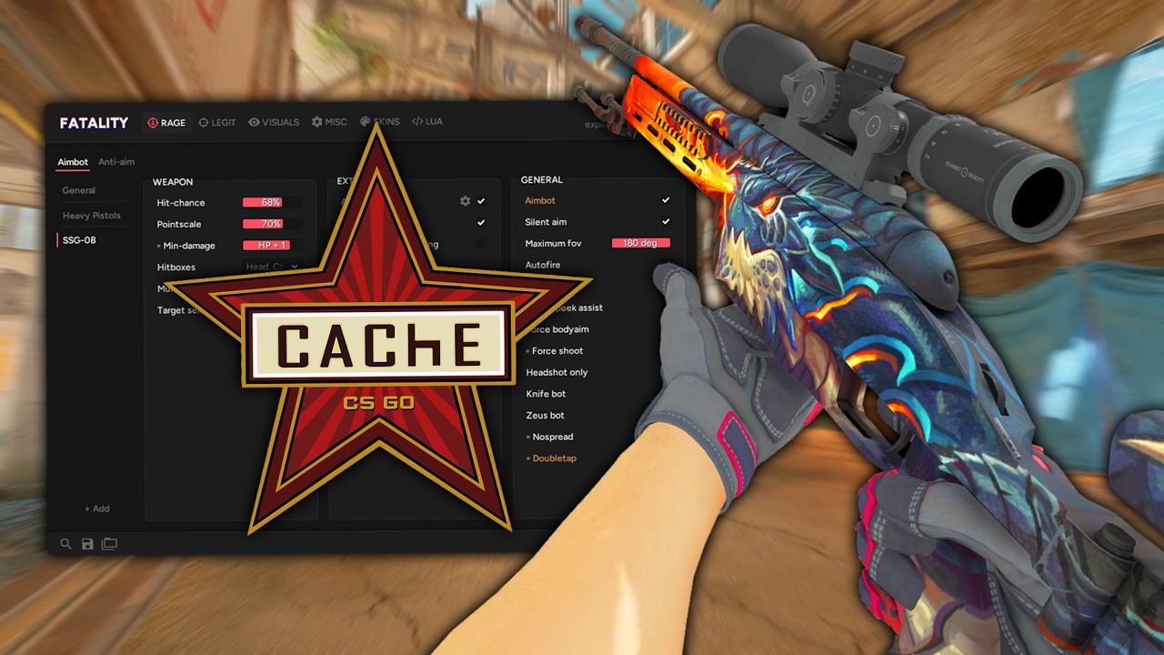 CS2 HVH на NEW Cache при участии @SteeveYT.
