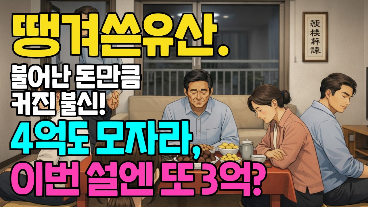땡겨쓴 유산... 4억도 모자라, 이번 설엔 또 3억? 불어난 돈만큼, 가족의 불신은 커져만 가는데….  ㅣ실제사연ㅣ명절갈등 ㅣ부모유산상속ㅣ형제싸움 ㅣ
