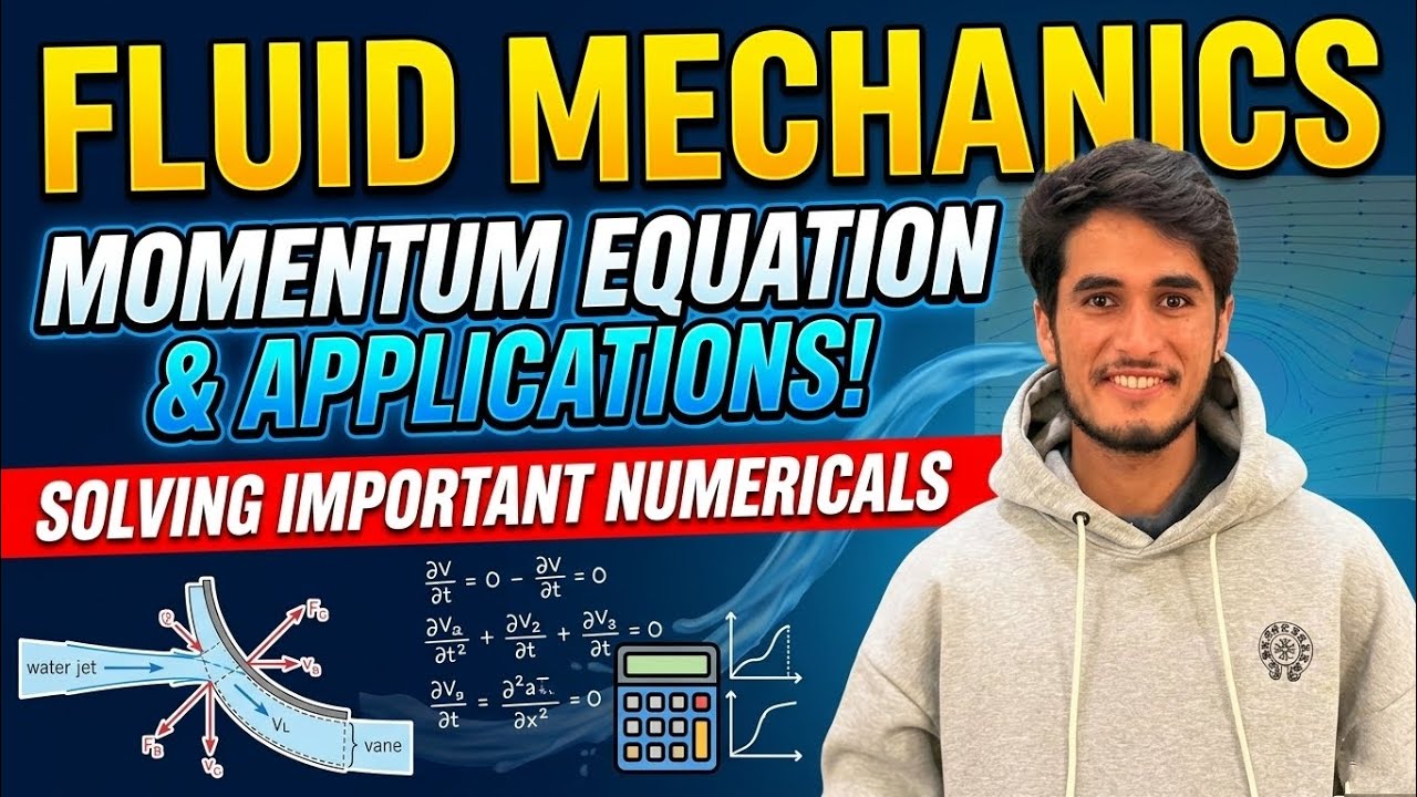 Fluid mechanics || Application of Momentum equation || important Numerical || fixed question 