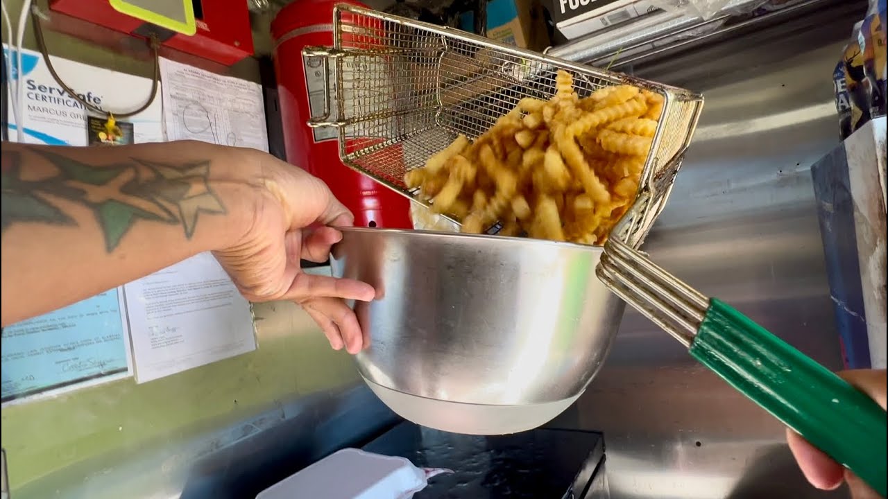 POV: Cooking Smash Burgers Food Truck