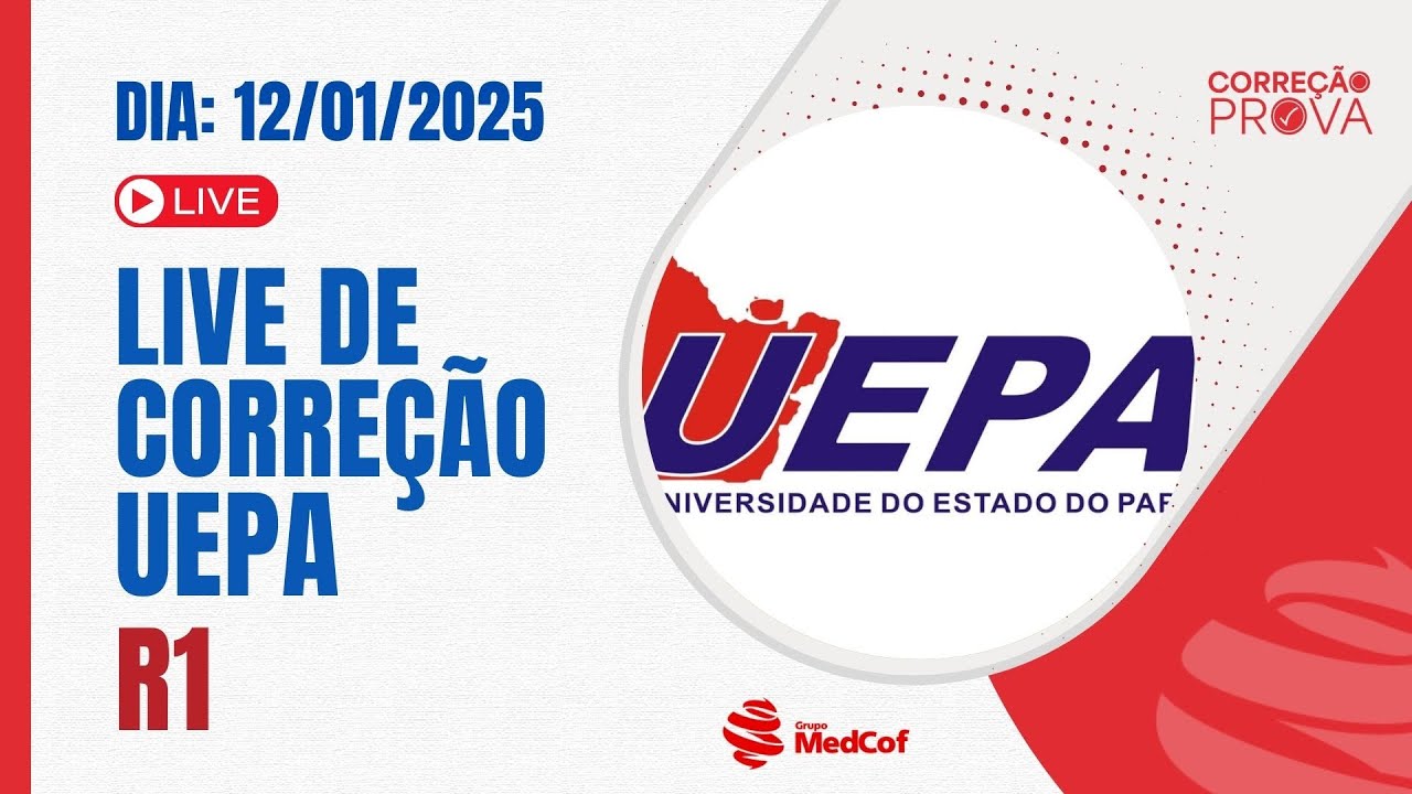 Correção UEPA R1 2025 - Gabarito Prova de Residência Médica UEPA 2025 R1 Acesso Direto