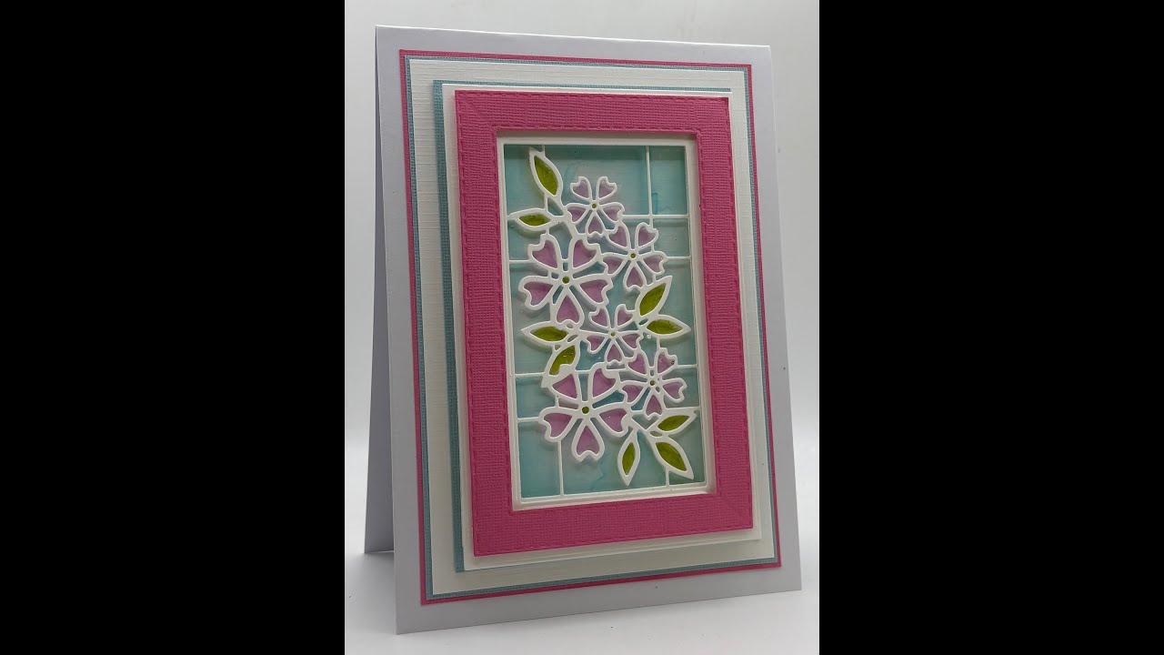 How to make a stain glass window card with JND550 & JND551