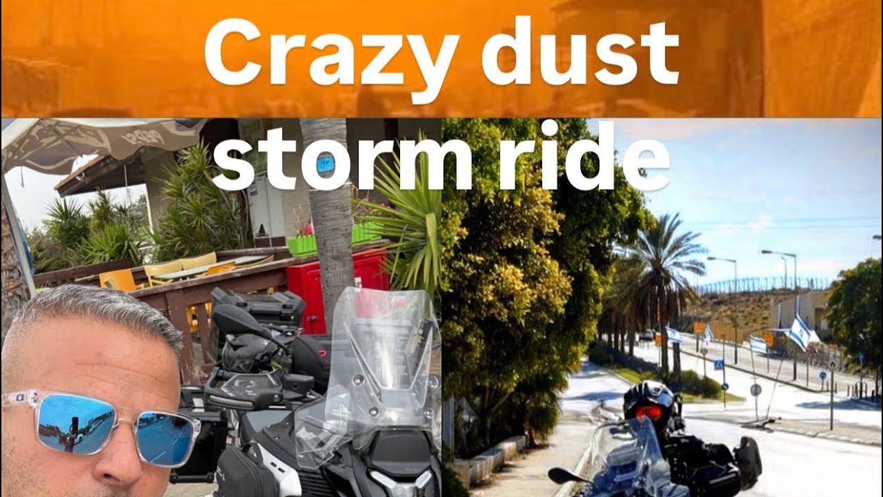 A crazy dust storm and I’m out for a ride