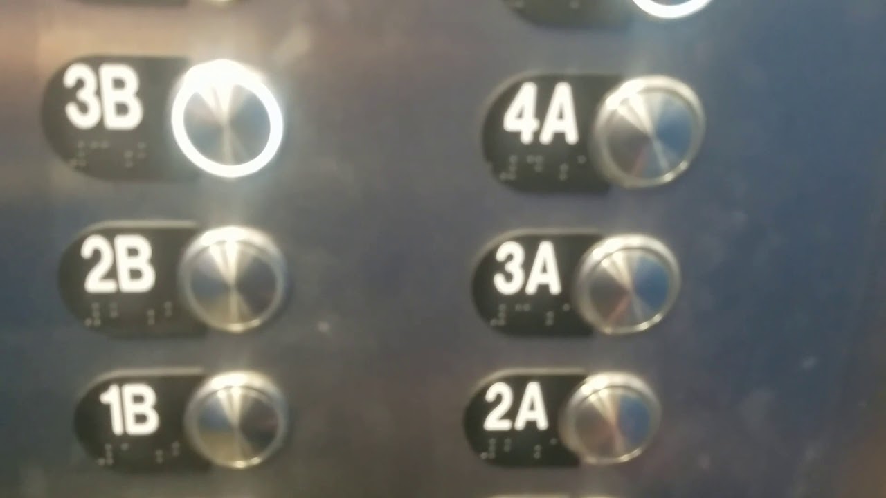 MODDED Thyssenkrupp traction elevators at the Church Avenue garage Roanoke Virginia