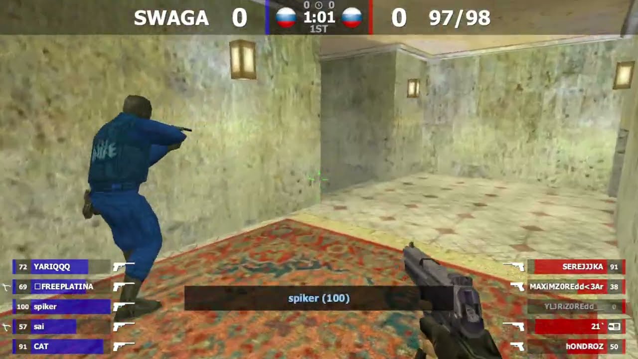 SWAGA vs 97/98 1 карта // 1 этап нижней сетки // Golden Guns CyberNeva 2025: FINAL - ЛАН ПО КС 1.6