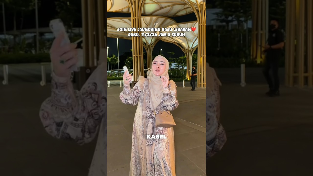 live launching baju lebaran #shellasaukia #dress