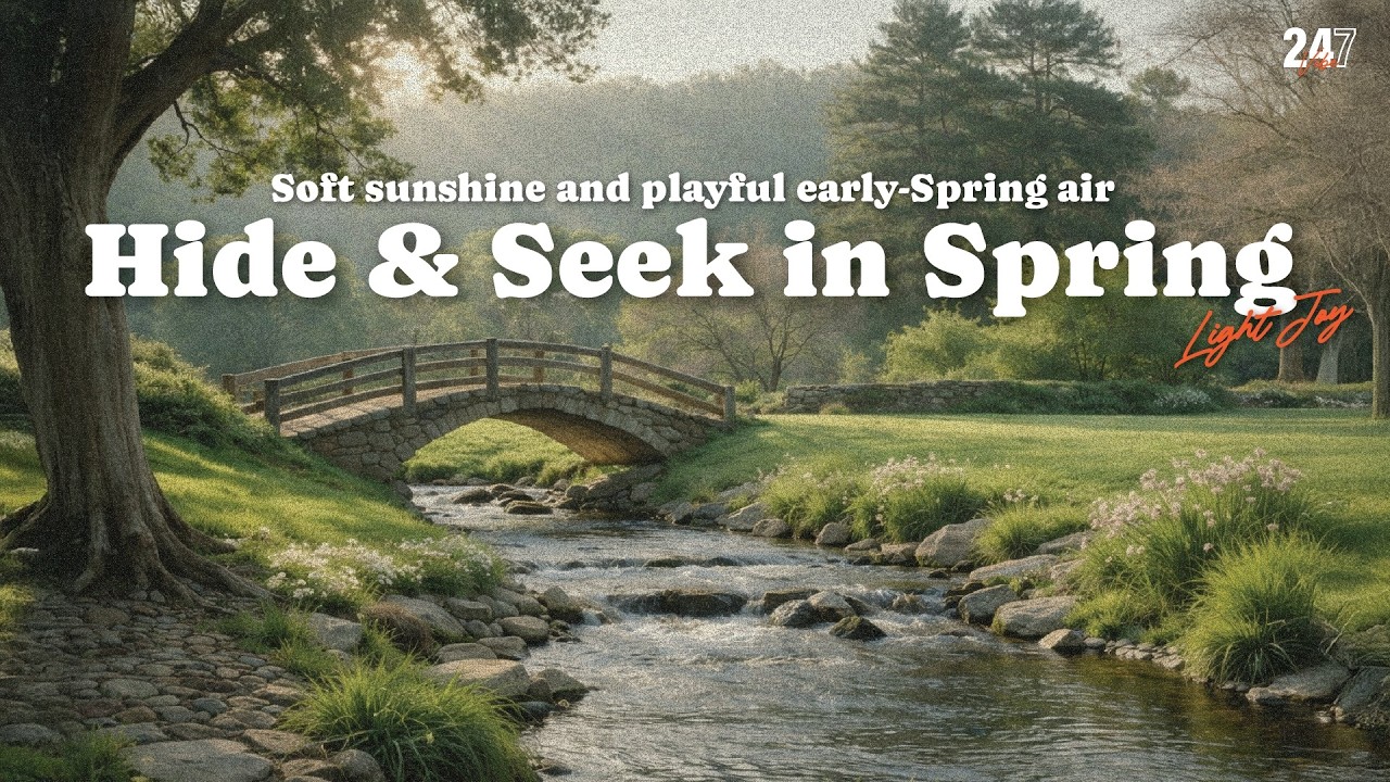Soft Acoustic Spring Music 🎸 Hide & Seek in Spring | Study, Focus & Relax