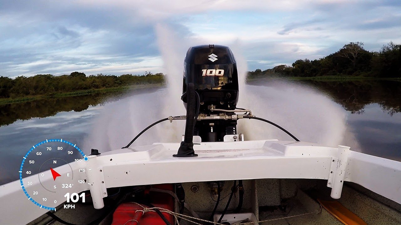 Suzuki 100 hp  Prueba corta