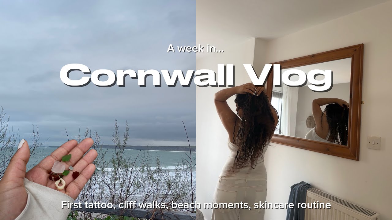 CORNWALL VLOG| First Tattoo, Skincare Routine, Beach Walks