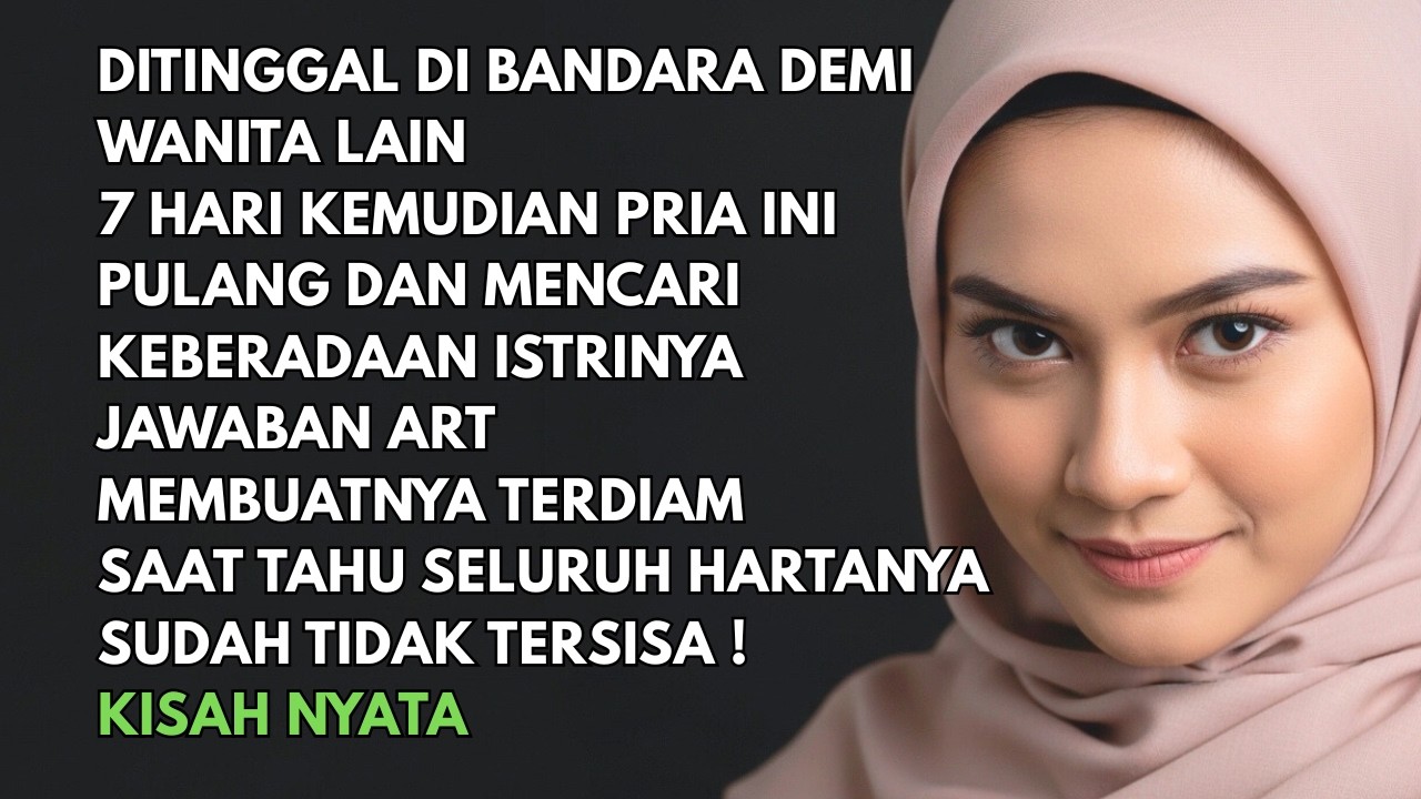 Di Tinggalkan suami di Bandara Demi Wanita. Saat Menanyakan Istrinya Jawaban ART Membuatnya syok