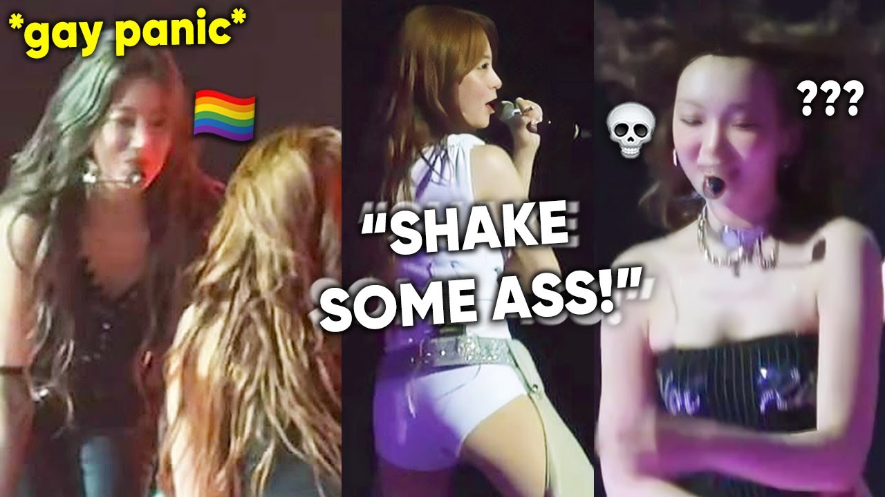 YUNJIN twerking, KAZUHA *gay panic*, CHAEWON's exposed forehead (funny moments LE SSERAFIM concert)