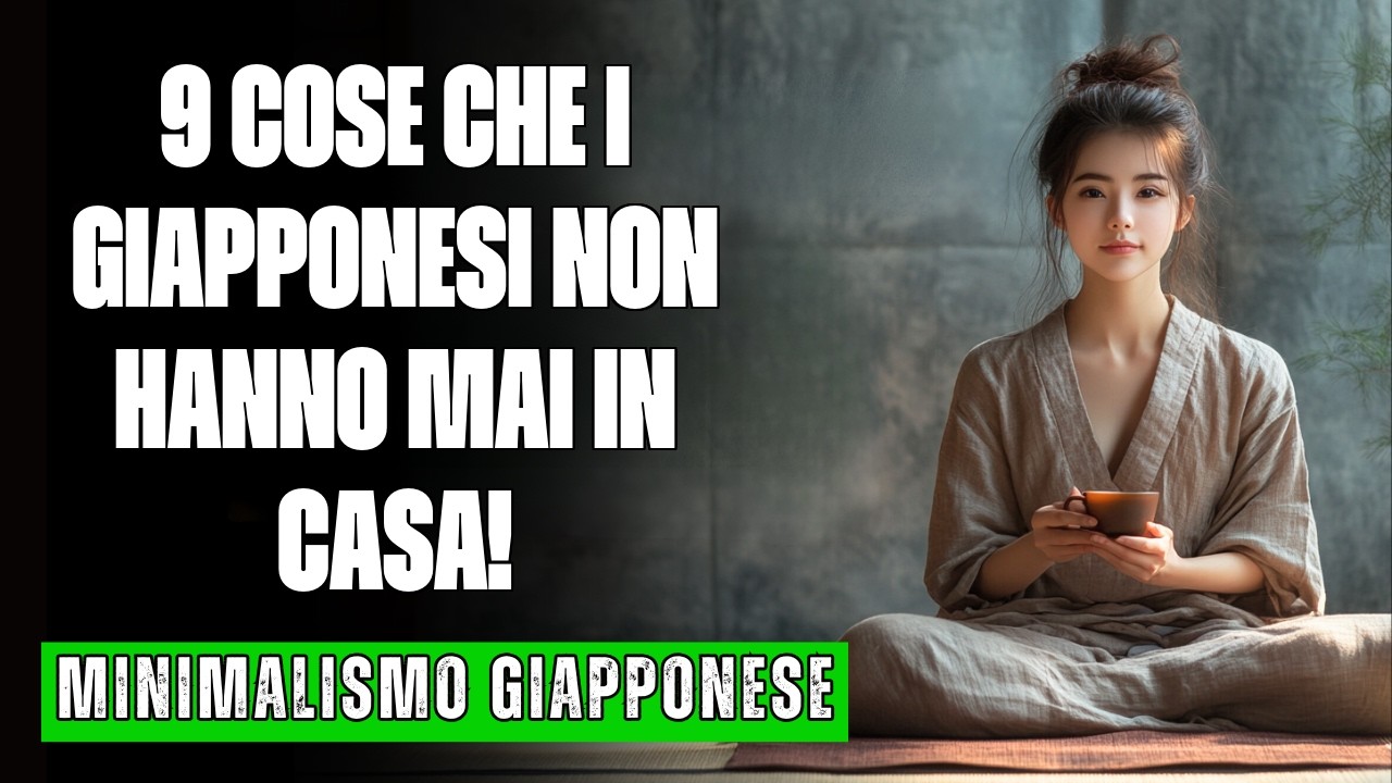 9 OGGETTI CHE I GIAPPONESI NON TENGONO MAI IN CASA (E NOI ACCUMULIAMO)  MINIMALISMO GIAPPONESE