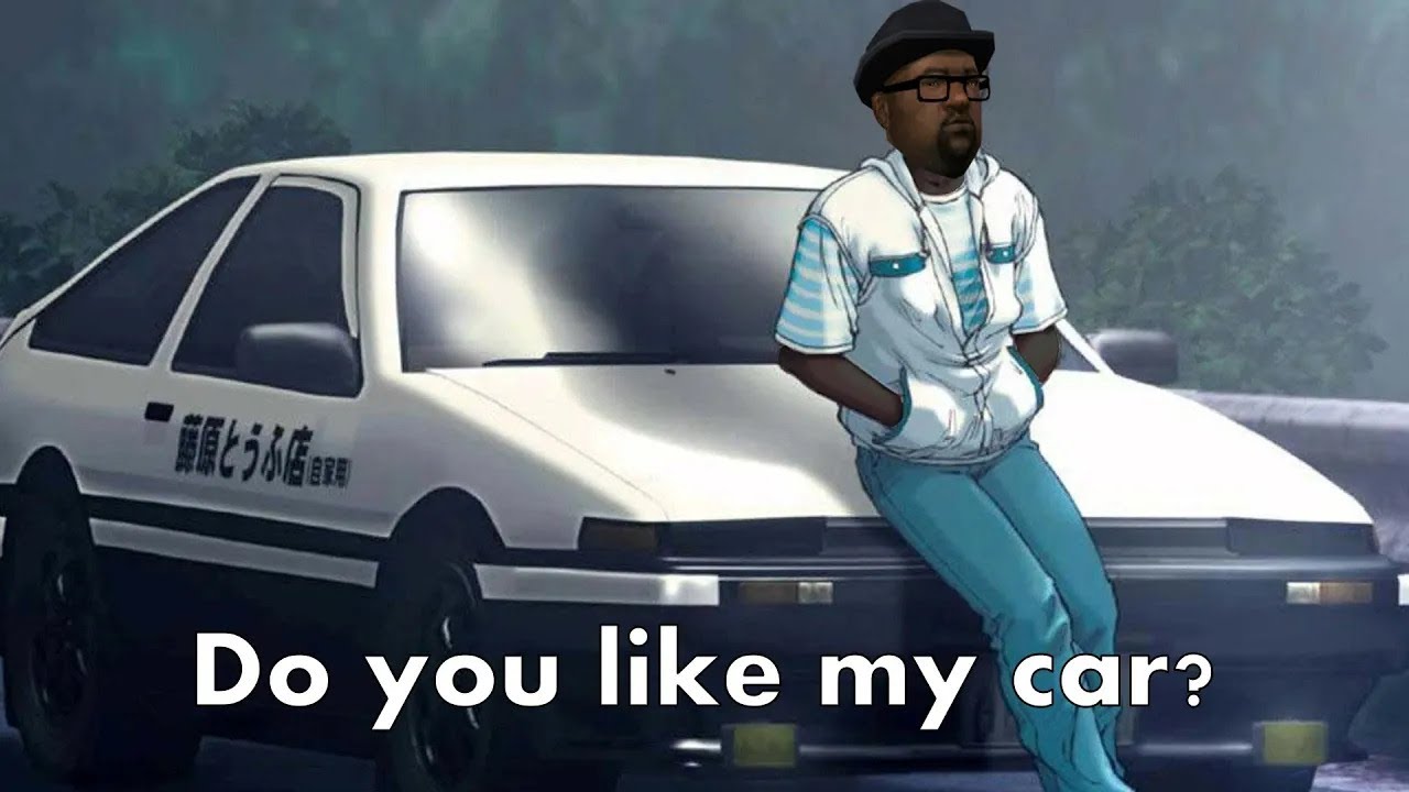 Big Smoke - Train Train Train(Initial D - Gas Gas Gas GTA： SA Parody) [4K Reupload]