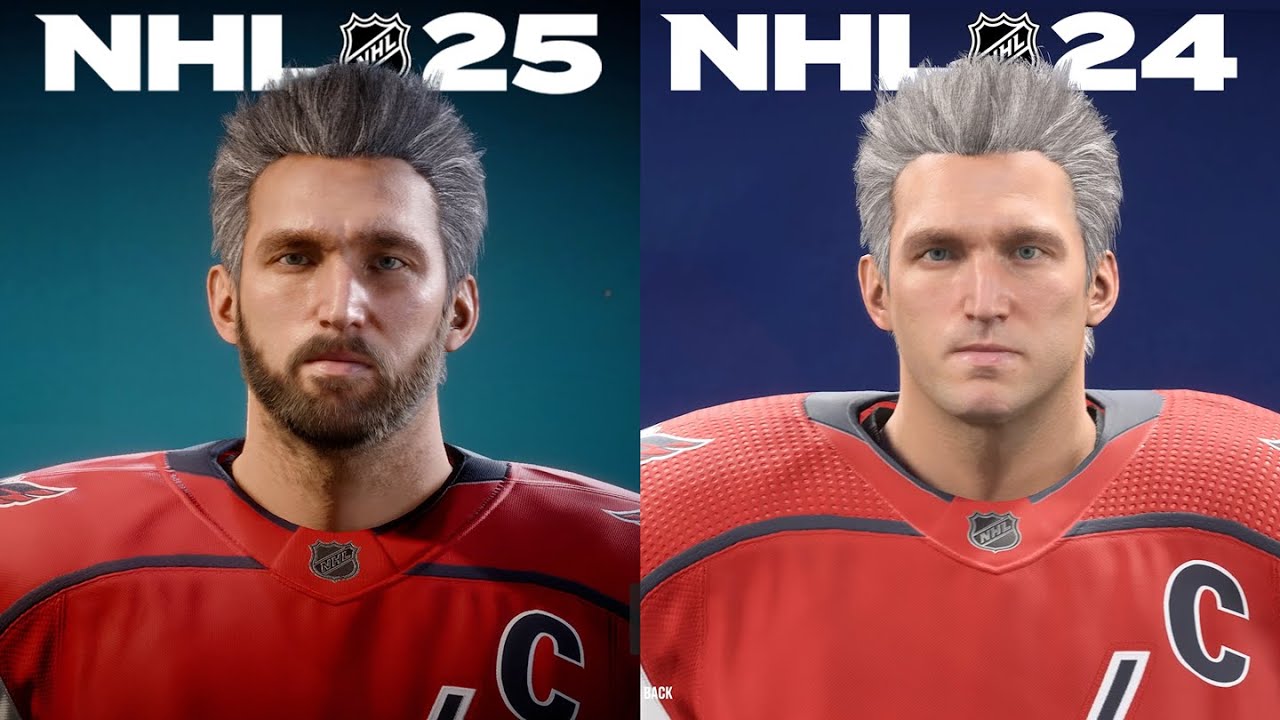 NHL 25 - Player Faces Comparison (NHL 24)