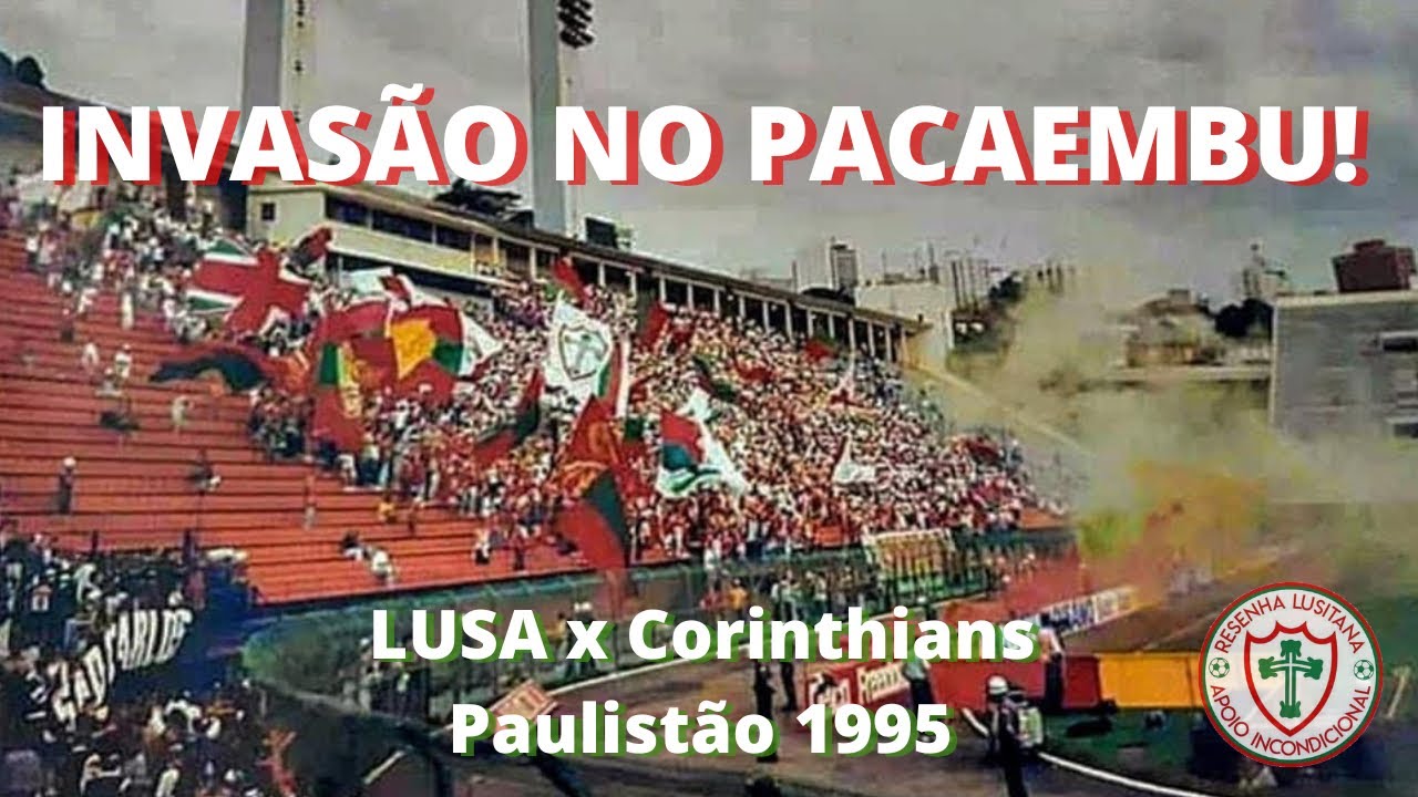 TORCIDA DA LUSA DOMINANDO O PACAEMBU NO CLÁSSICO CONTRA O CORINTHIANS EM 1995