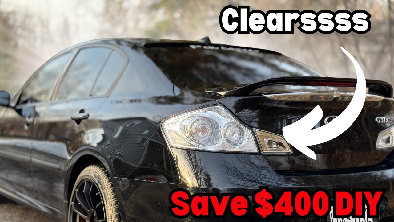 I Built Full Clear tails For My G37! Custom DIY Mod