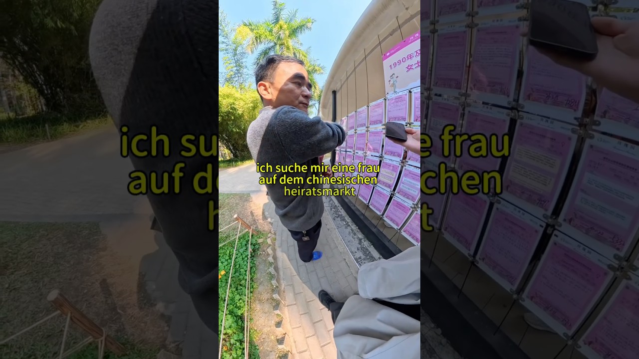 Ich suche eine Frau auf dem Heiratsmarkt in China👀