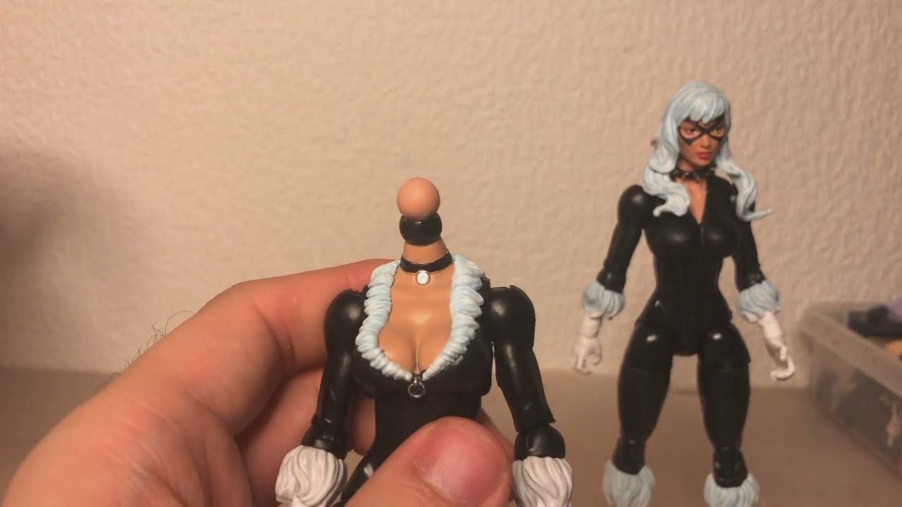 Customizing Live - Black Cat Marvel Legends - Neck Joint and Kitbashing