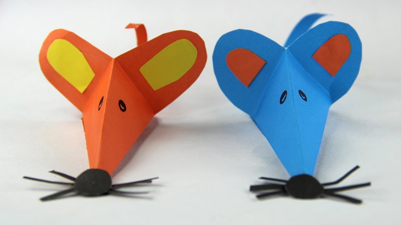 How to Make Paper Mouse Finger Puppet - Chinese New Year Easy Crafts for Beginners