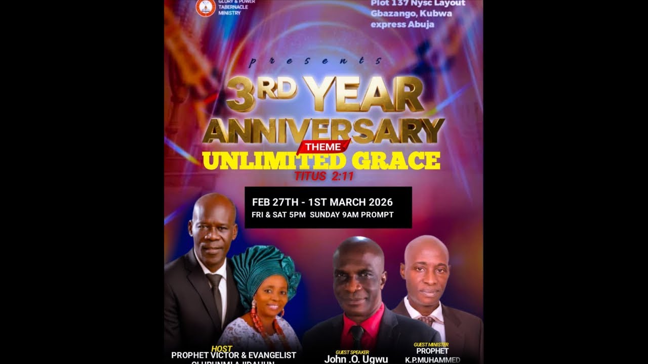 PROPHETIC SUNDAY SERVICE ( THE POWER OF HUMAN RESOURCES ) WITH PROPHET VICTOR AJIDAHUN