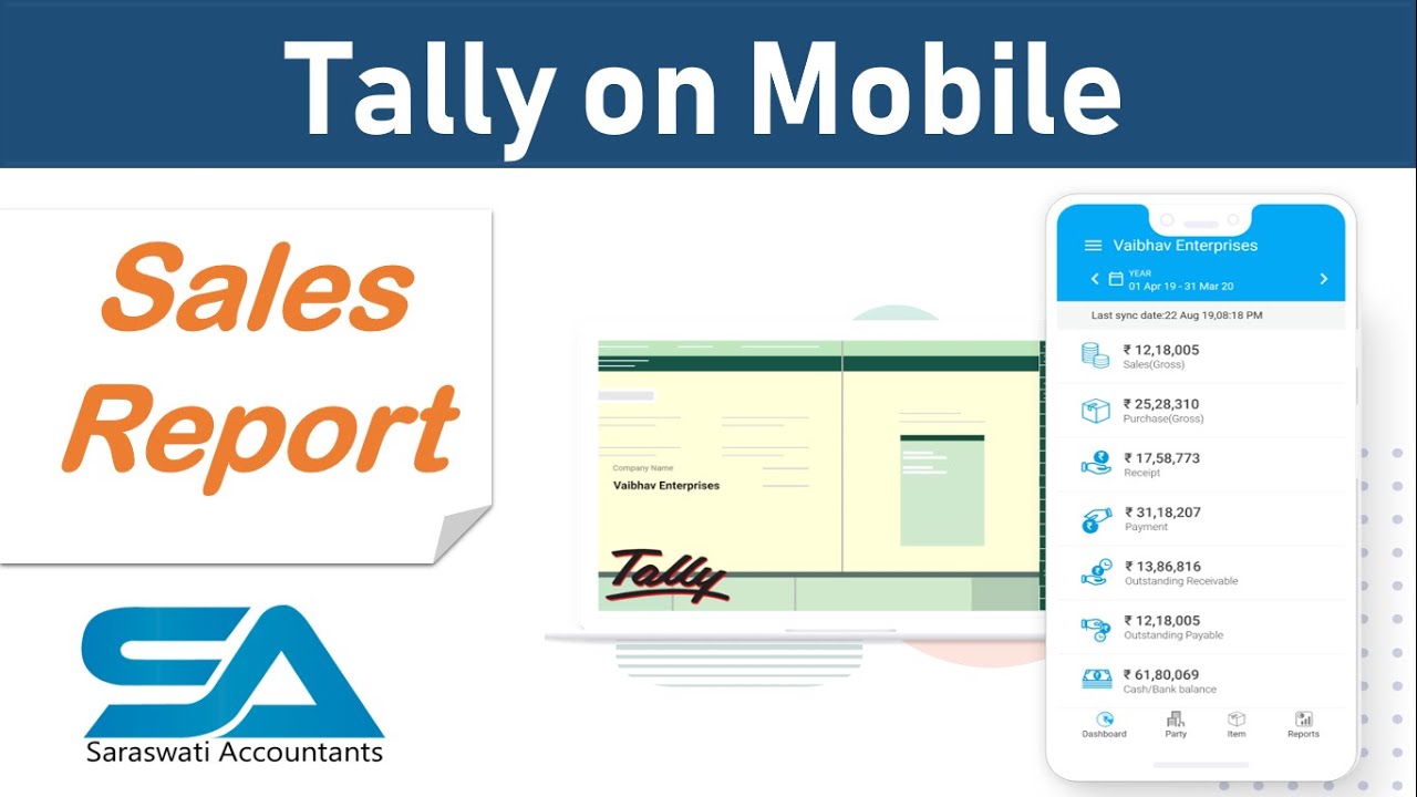 Tally Mobile App - Sales Report