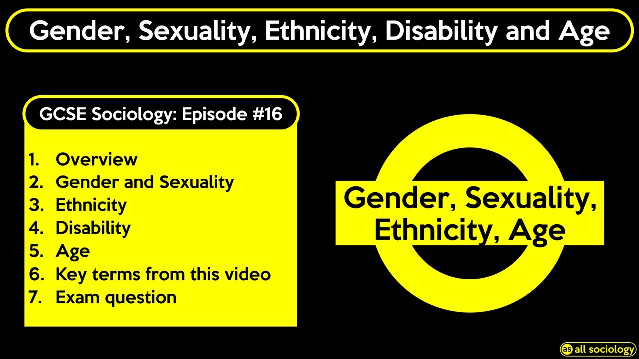GCSE Sociology Revision - Gender, Sexuality, Ethnicity, Disability and Differentiation (Episode 16)
