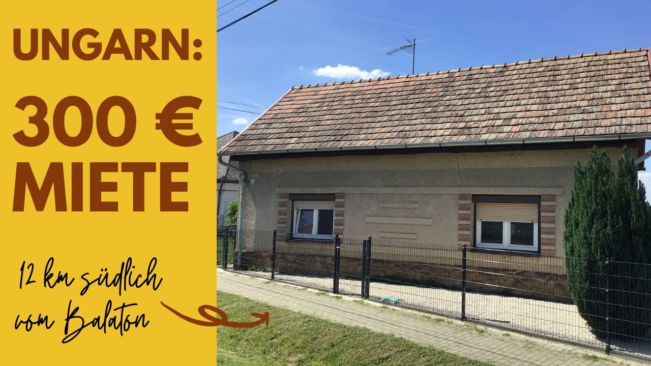 Haus für 300 € Miete in Ungarn, Nähe Plattensee – Balaton – in Buzsák, 12  km von Fonyód entfernt.