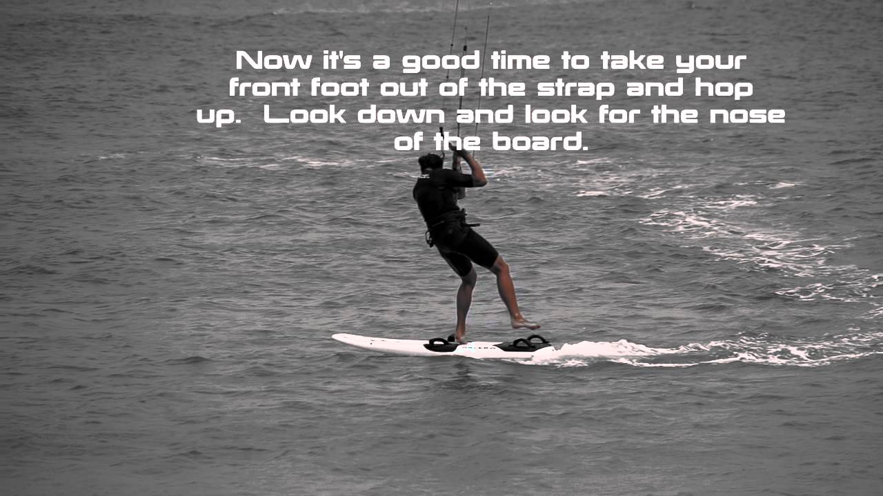 How to - Straight Tack a Kite Race Board