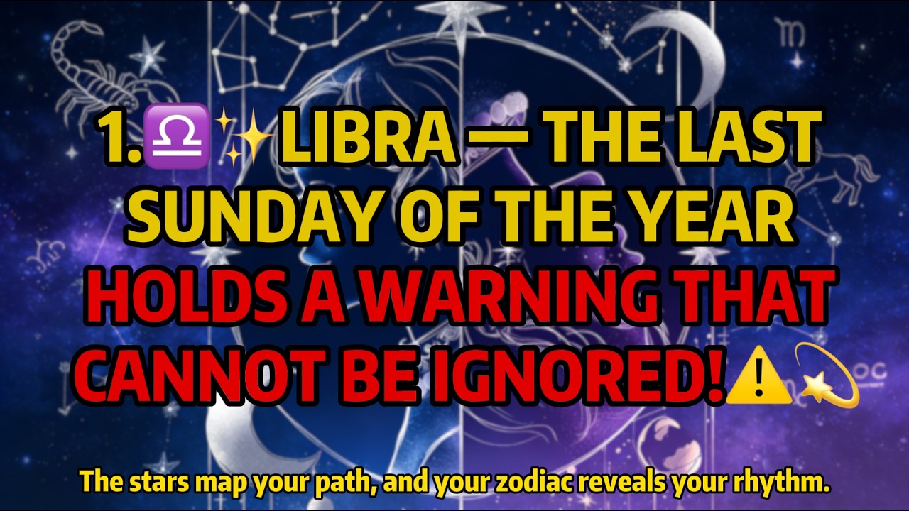 ✨LIBRA ALERT: THE FINAL SUNDAY HOLDS A WARNING THAT WILL SHIFT YOUR YEAR ⚠️💫