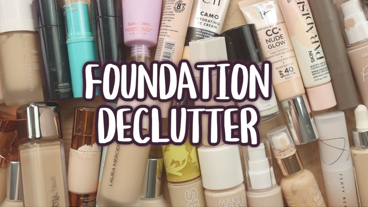 Ruthlessly Decluttering My Foundation Collection For The First Time