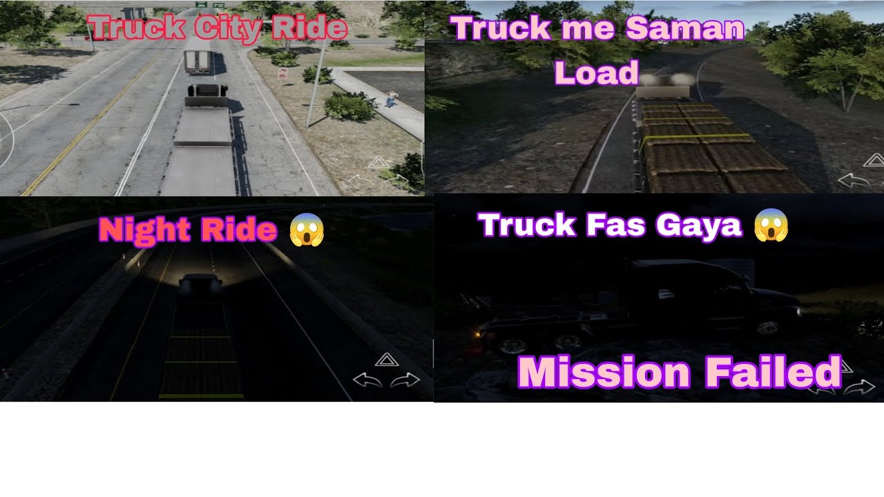 Truck City Ride Morning & Night  /Truck Fas Gaya 😱/Mission Failed👎||#gaming#subscribers#youtuber#yt 