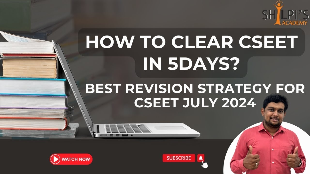 cseet exam - 5 days prep strategy