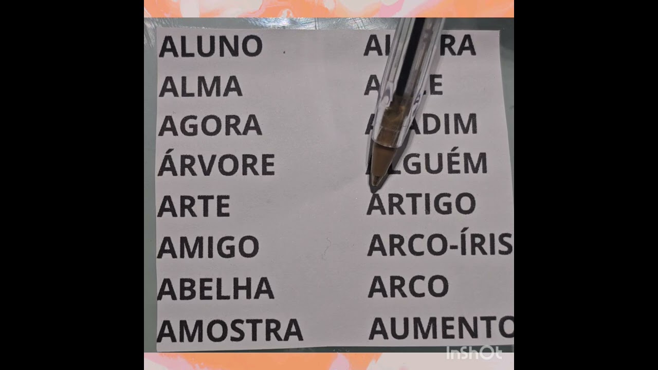 PALAVRAS  INICIADAS  COM  A  VOGAL  A  ! PRÓ  IVANI  !
