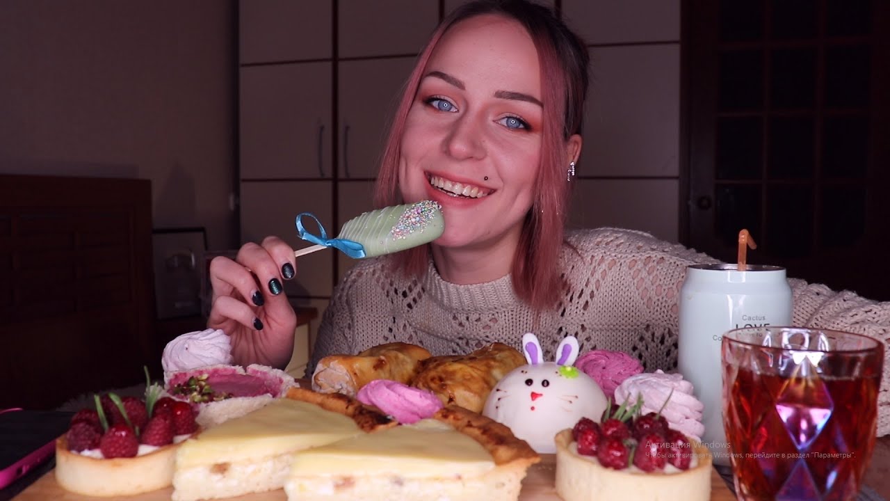 MUKBANG | Сладости, чаепитие | Sweets, tea drinking не ASMR