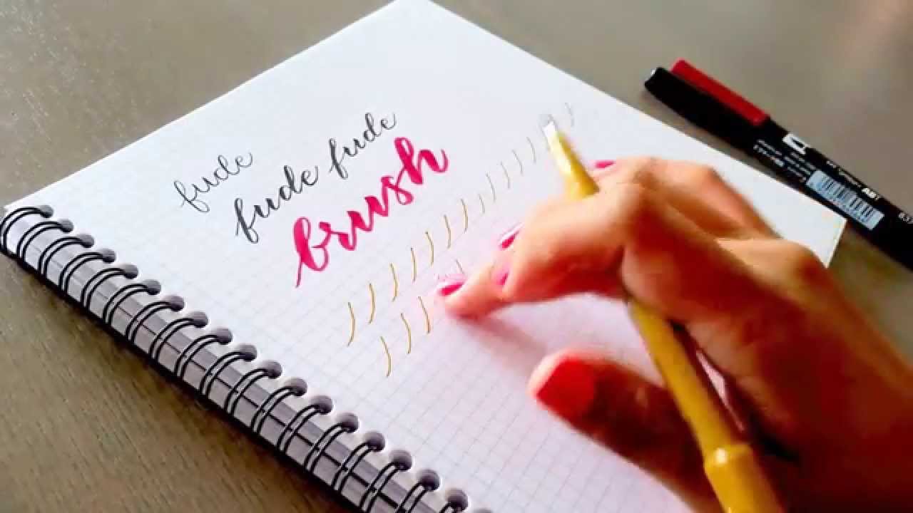 Brush calligraphy tips: How to make your upstrokes thinner