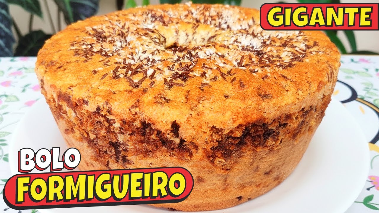 BOLO FORMIGUEIRO SUPER FOFINHO❗😍 FÁCIL DE FAZER, RÁPIDO E COM GOSTINHO DE BOLO DE VÓ!