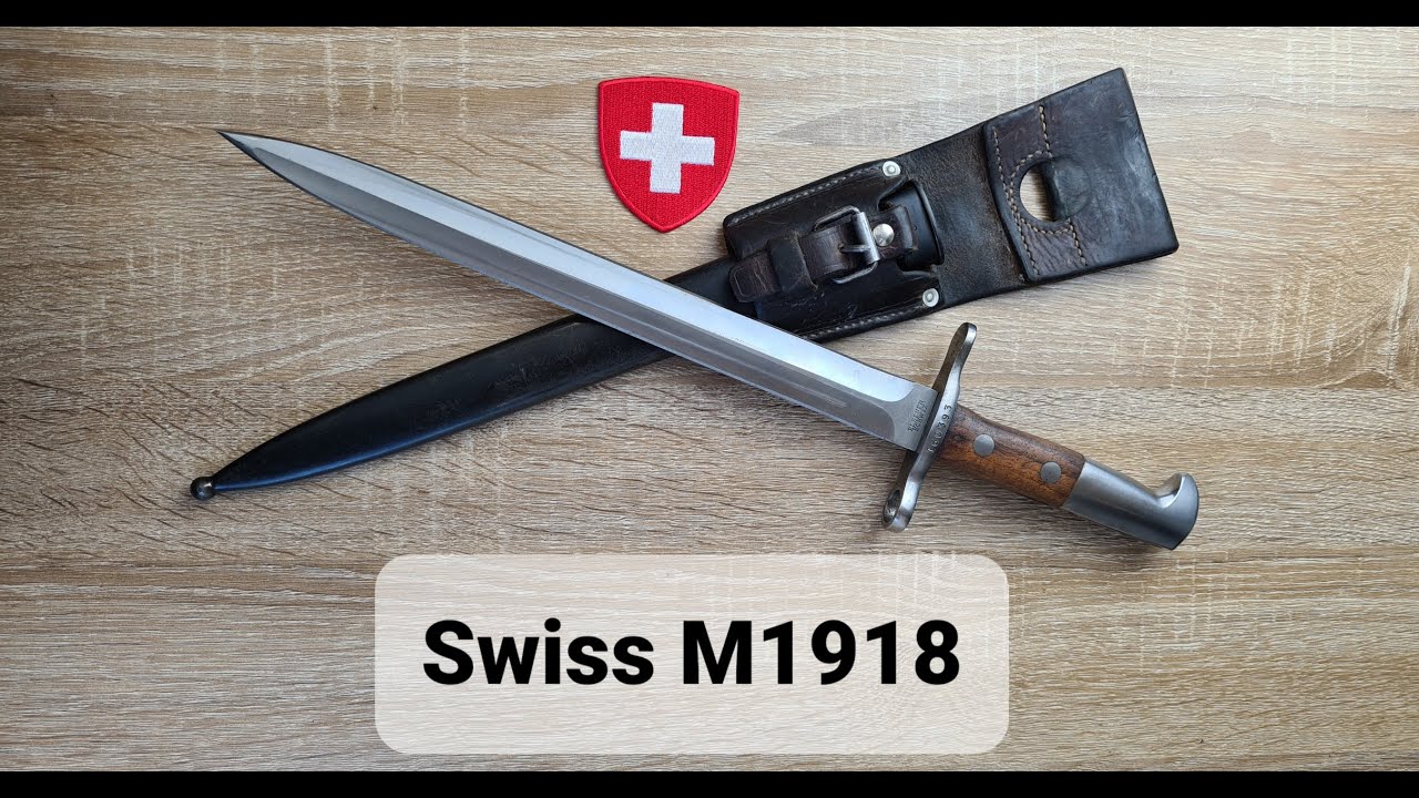 Swiss M1918 bayonet, the Dolchbajonett (dagger bayonet) for the K31 and 1911 Carbine