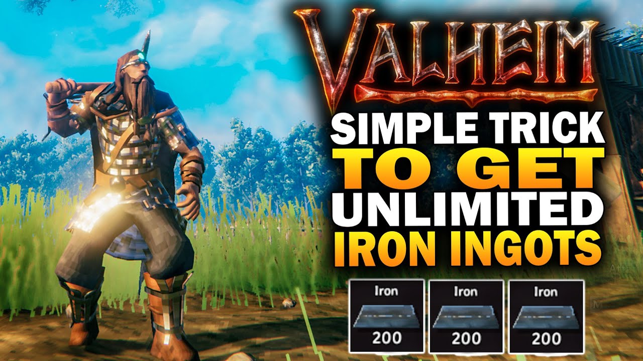 Simple Trick To Get UNLIMITED Iron Ingots In Valheim - Valheim Tips And Tricks