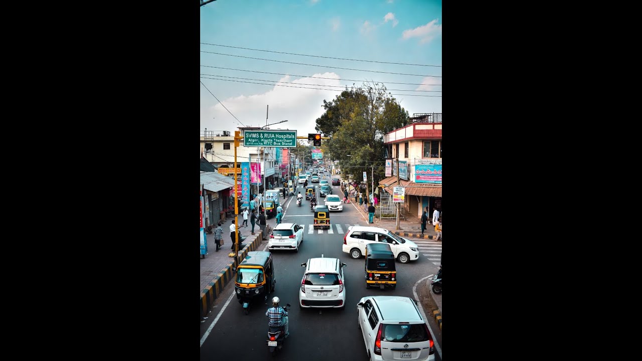 Traffic of Tirupati   SVIMS & RUIA Hospitals, Alipiri and Kapila Theertham To RTC Bus Stand