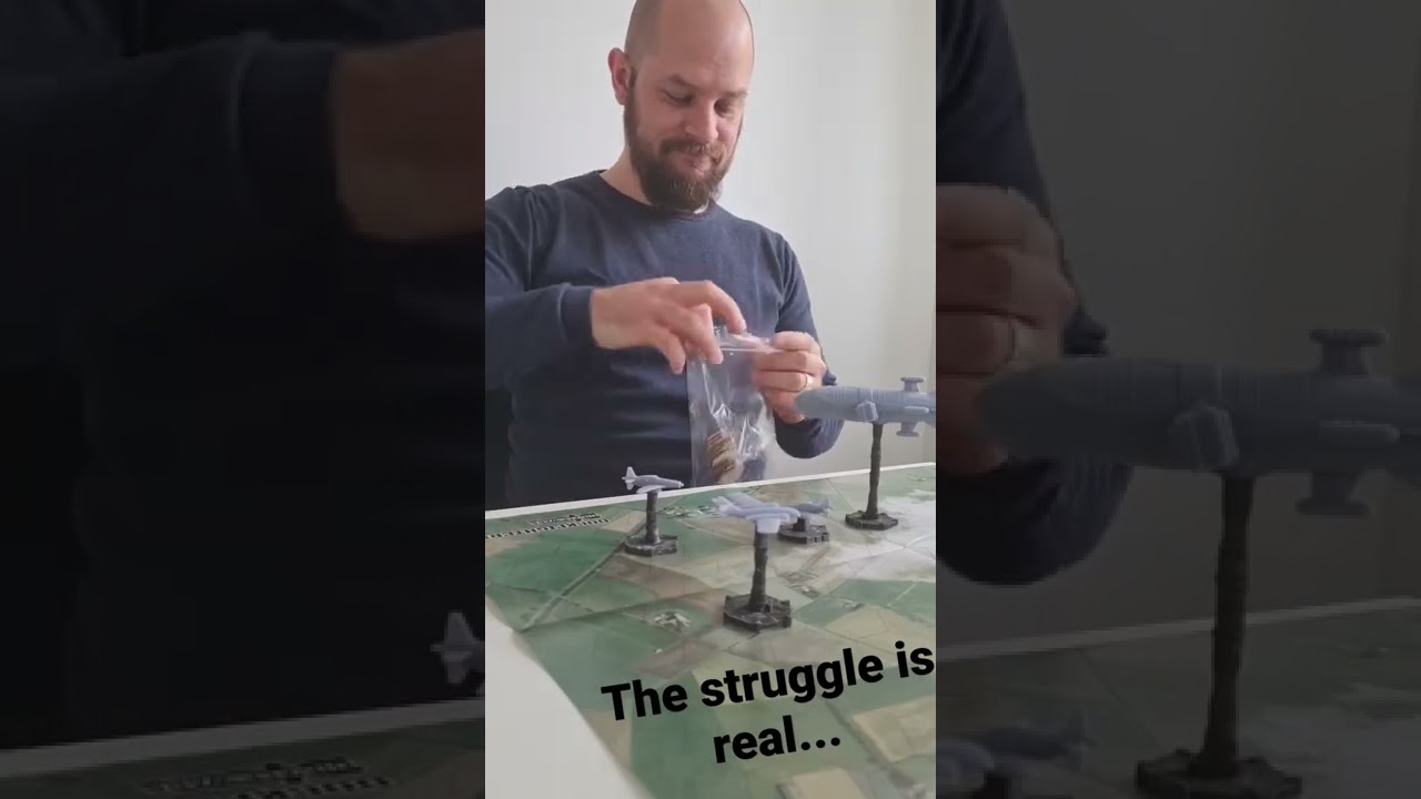 The everyday struggle of a board gamer...the game was awesome though: Dockfighters!
