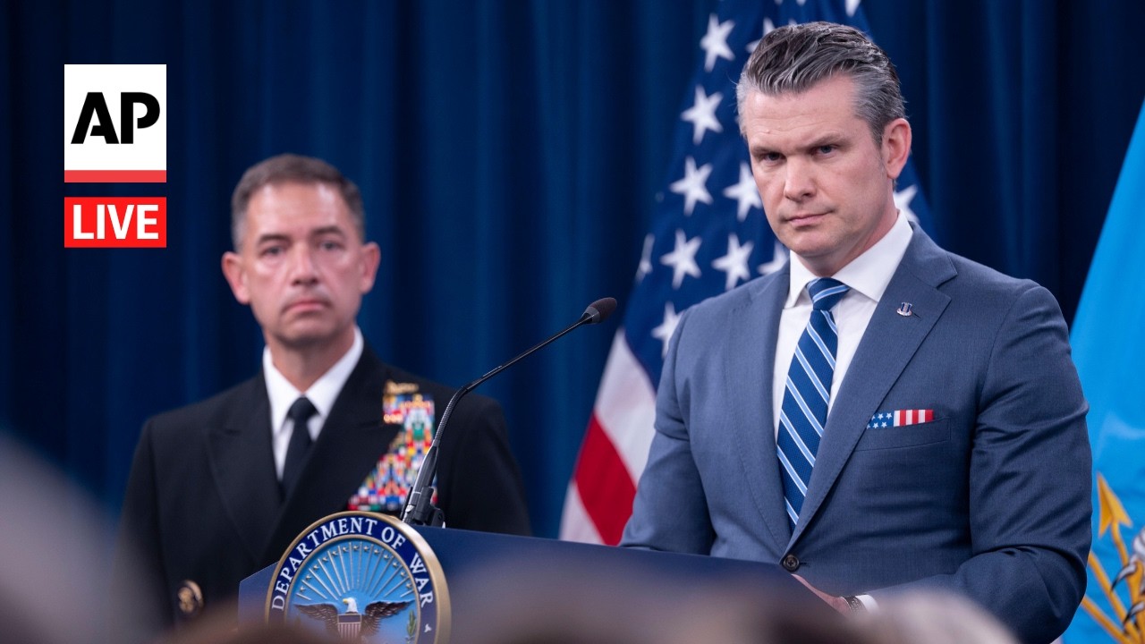 LIVE: Pete Hegseth holds Pentagon briefing on the Iran war
