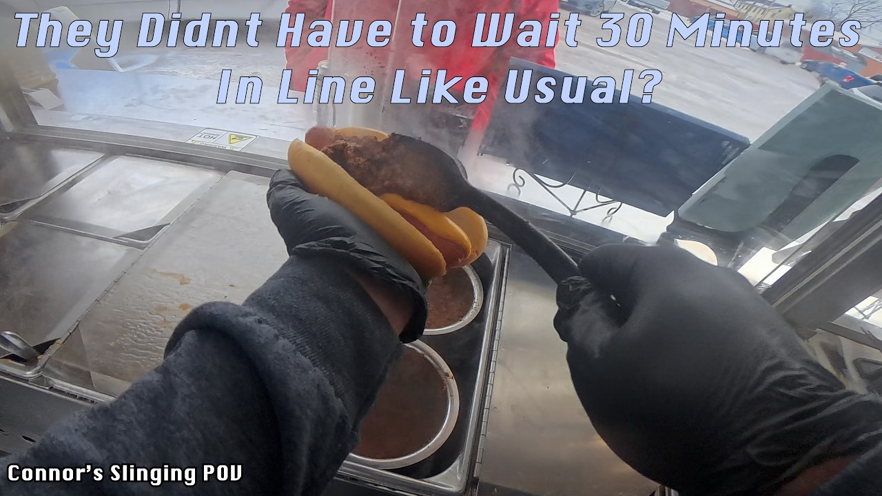Hotdog Cart POV : Cart Slinging Action! 4k 