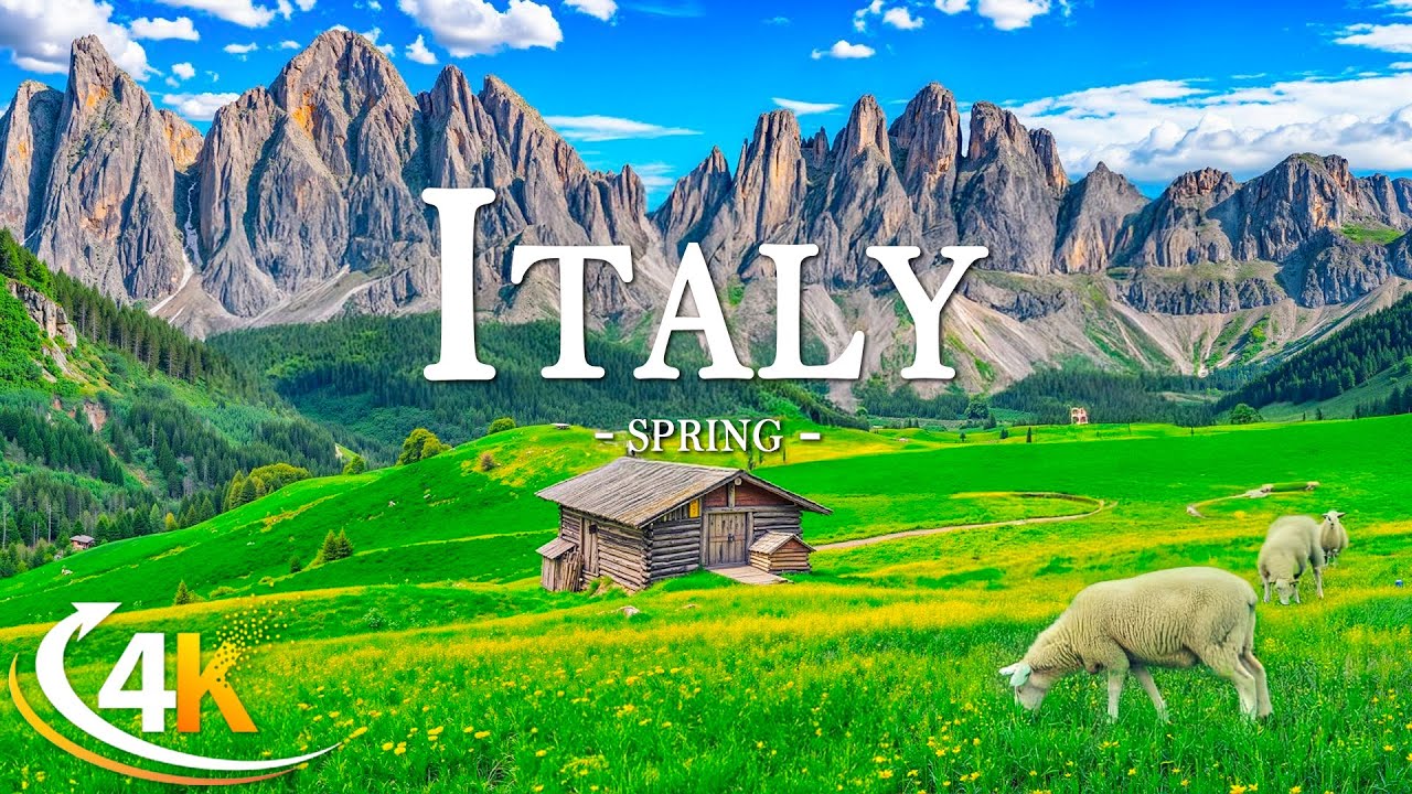 Enchanting Spring in Italy 4K 🌸 A Scenic Journey Through Tuscan Hills & Coastal Beauty